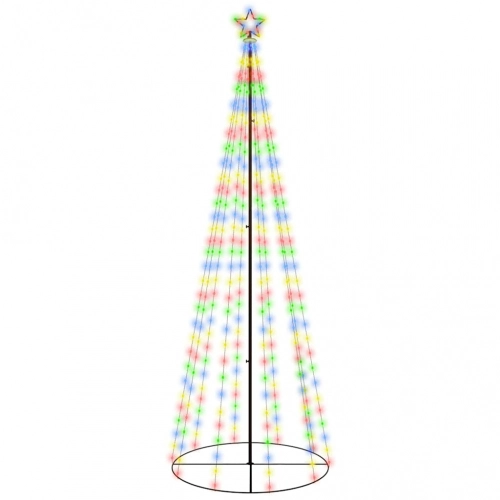 Ziemassvētku Egle, 310 Krāsainas Led Lampiņas, 100X300 Cm Vidaxl