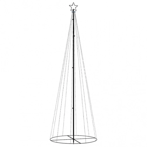 Ziemassvētku Egle, 310 Krāsainas Led Lampiņas, 100X300 Cm Vidaxl