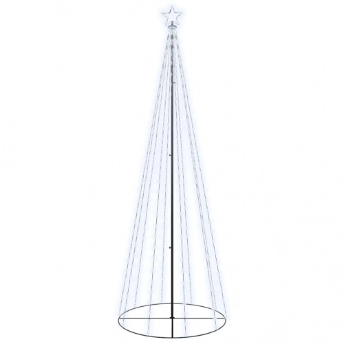 Ziemassvētku Egle, 310 Vēsi Baltas Led Lampiņas, 100X300 Cm Vidaxl