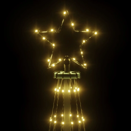Ziemassvētku Egle, 732 Silti Baltas Led Lampiņas, 160X500 Cm Vidaxl