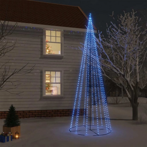 Ziemassvētku Egle, 732 Zilas Led Lampiņas, 160X500 Cm Vidaxl