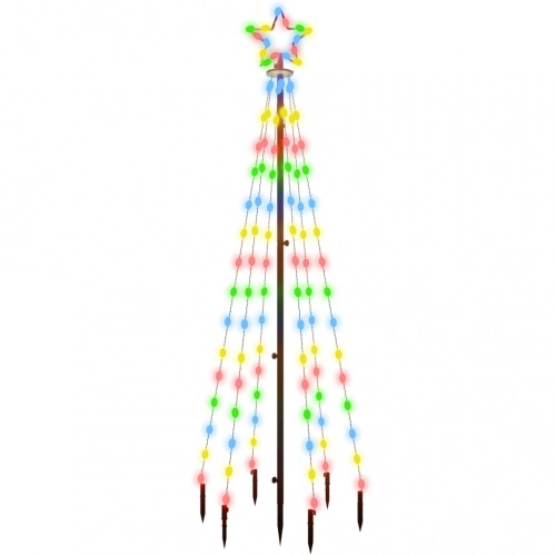 Ziemassvētku Egle Ar Pīķi, 108 Krāsainas Led, 180 Cm Vidaxl
