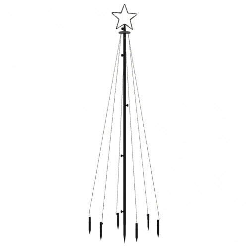 Ziemassvētku Egle Ar Pīķi, 108 Krāsainas Led, 180 Cm Vidaxl