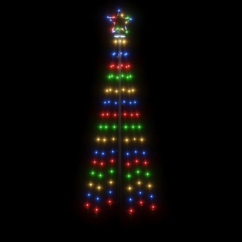 Ziemassvētku Egle Ar Pīķi, 108 Krāsainas Led, 180 Cm Vidaxl
