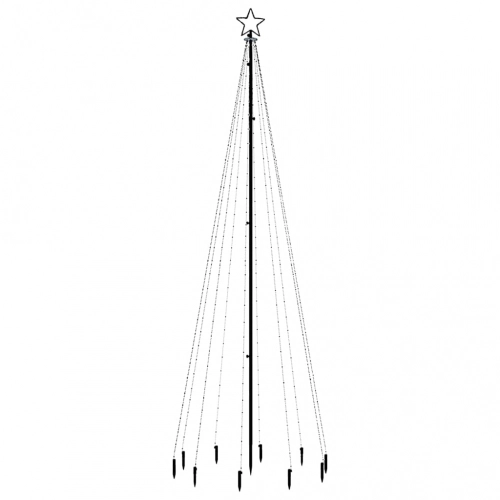 Ziemassvētku Egle Ar Pīķi, 310 Krāsainas Led, 300 Cm Vidaxl
