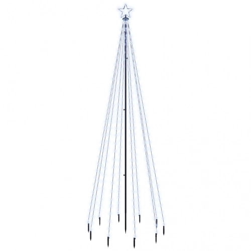 Ziemassvētku Egle Ar Pīķi, 310 Vēsi Baltas Led, 300 Cm Vidaxl