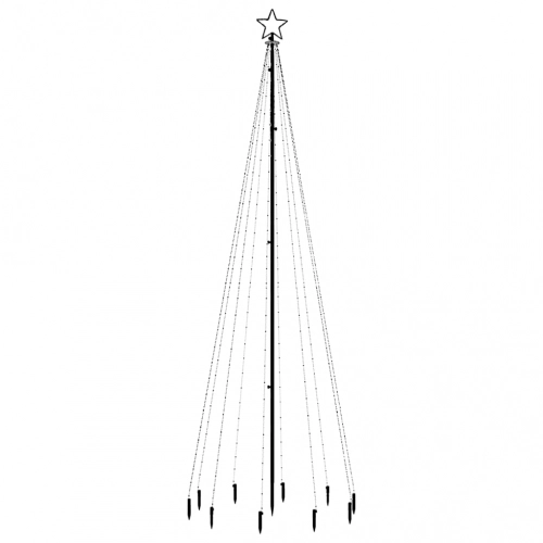 Ziemassvētku Egle Ar Pīķi, 310 Vēsi Baltas Led, 300 Cm Vidaxl