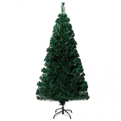 Ziemassvētku Egle Ar Statīvu, Zaļa, 150 Cm, Optiskā Šķiedra Vidaxl