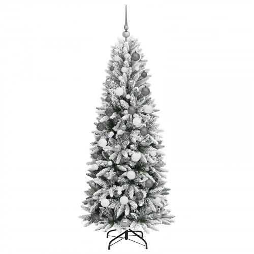 Ziemassvētku Egle Balta 180 Cm Pvc Vidaxl
