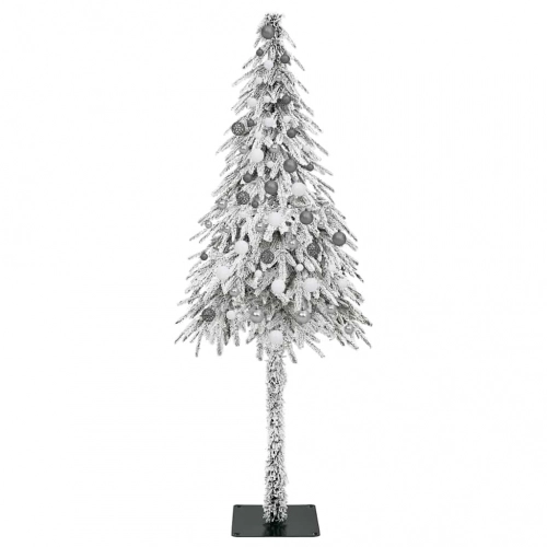 Ziemassvētku Eglīte Ar Led Sloksnes Lukturiem Balts 210 Cm Pe Vidaxl