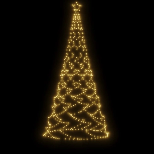 Ziemassvētku Eglīte Ar Metāla Kātu, 500 Silti Baltas Led, 3 M Vidaxl