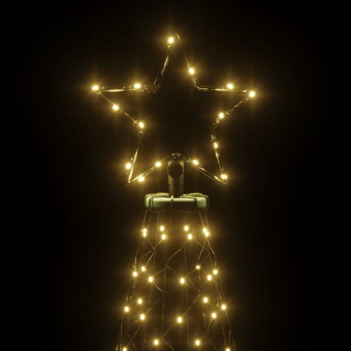 Ziemassvētku Eglīte Ar Metāla Kātu, 500 Silti Baltas Led, 3 M Vidaxl
