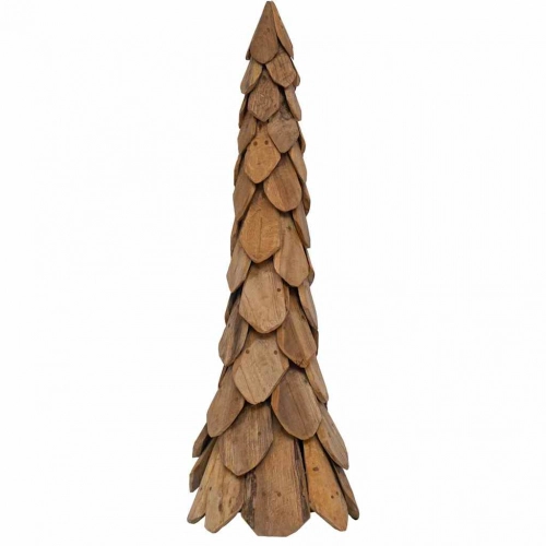 Ziemassvētku Eglīte Ar Statīvu Brūna 110 Cm Masīvs Tīkkoks Vidaxl