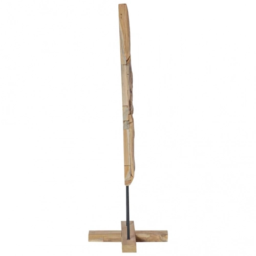 Ziemassvētku Eglīte Ar Statīvu Brūna 120 Cm Masīvs Tīkkoks Vidaxl