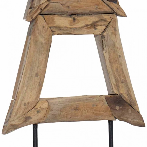 Ziemassvētku Eglīte Ar Statīvu Brūna 120 Cm Masīvs Tīkkoks Vidaxl