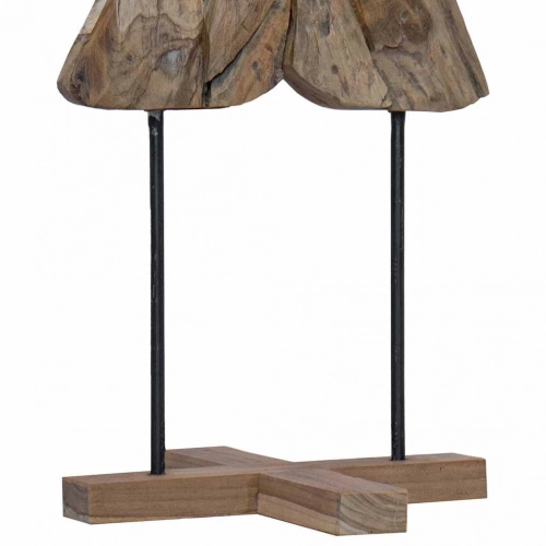 Ziemassvētku Eglīte Ar Statīvu Brūna 120 Cm Masīvs Tīkkoks Vidaxl