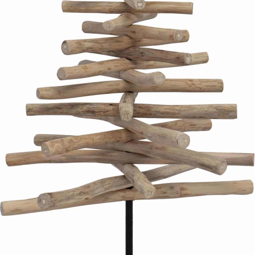 Ziemassvētku Eglīte Ar Statīvu Brūna 120 Cm Masīvs Tīkkoks Vidaxl