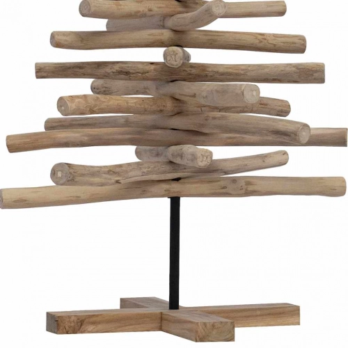 Ziemassvētku Eglīte Ar Statīvu Brūna 120 Cm Masīvs Tīkkoks Vidaxl