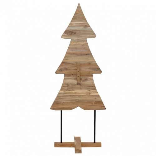 Ziemassvētku Eglīte Ar Statīvu Brūna 150 Cm Masīvs Tīkkoks Vidaxl