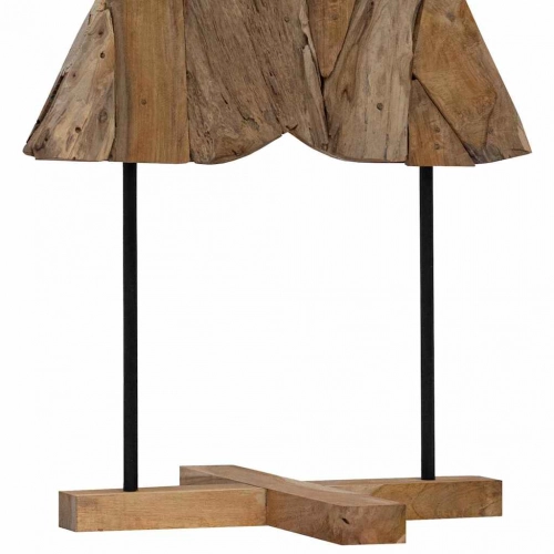 Ziemassvētku Eglīte Ar Statīvu Brūna 150 Cm Masīvs Tīkkoks Vidaxl