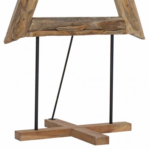 Ziemassvētku Eglīte Ar Statīvu Brūna 180 Cm Masīvs Tīkkoks Vidaxl