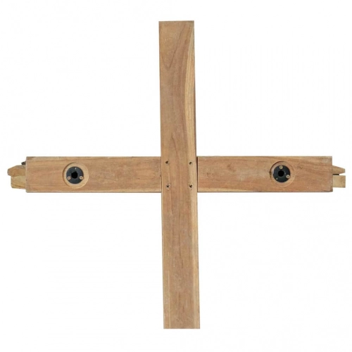 Ziemassvētku Eglīte Ar Statīvu Brūna 180 Cm Masīvs Tīkkoks Vidaxl