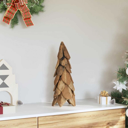 Ziemassvētku Eglīte Ar Statīvu Brūna 50 Cm Masīvs Tīkkoks Vidaxl