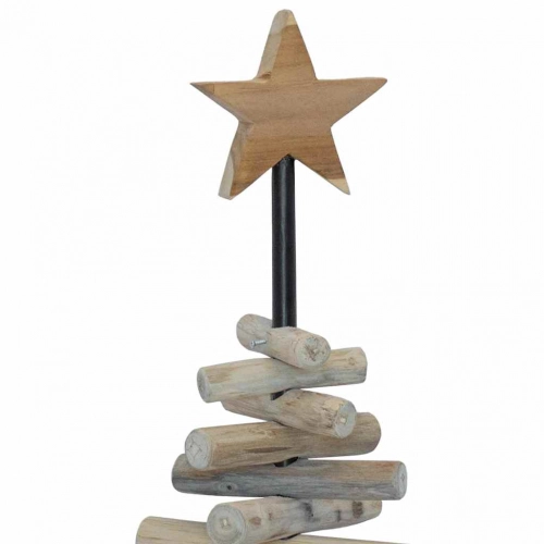 Ziemassvētku Eglīte Ar Statīvu Brūna 60 Cm Masīvs Tīkkoks Vidaxl