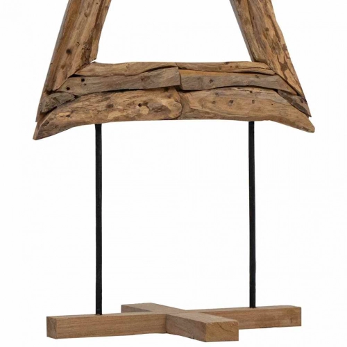 Ziemassvētku Eglīte Ar Statīvu Brūna 90 Cm Masīvs Tīkkoks Vidaxl