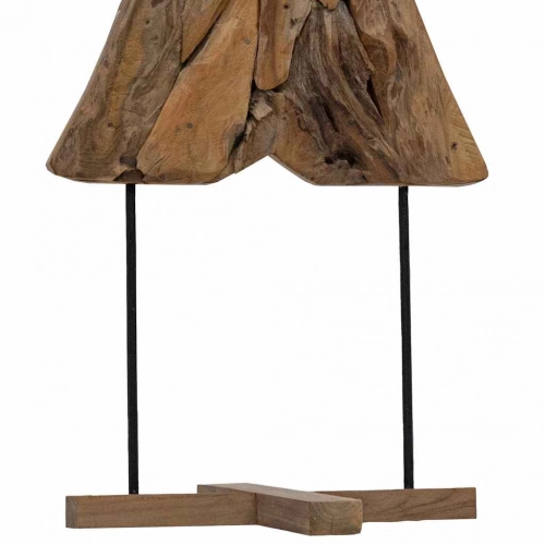 Ziemassvētku Eglīte Ar Statīvu Brūna 90 Cm Masīvs Tīkkoks Vidaxl