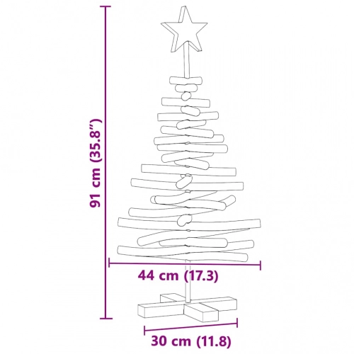 Ziemassvētku Eglīte Ar Statīvu Brūna 90 Cm Masīvs Tīkkoks Vidaxl