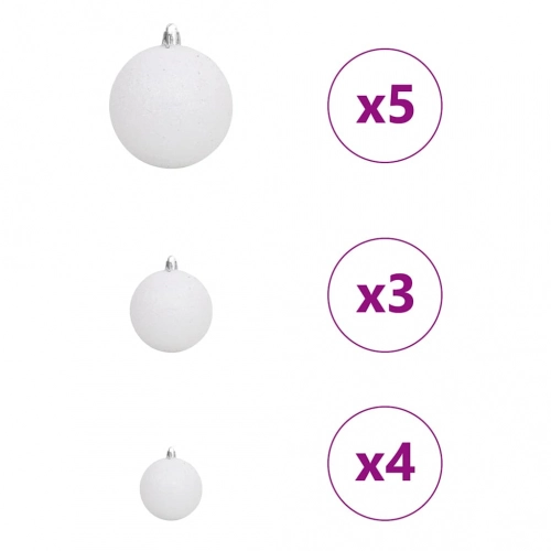 Ziemassvētku Eglīte Balts 120 Cm Pe Vidaxl