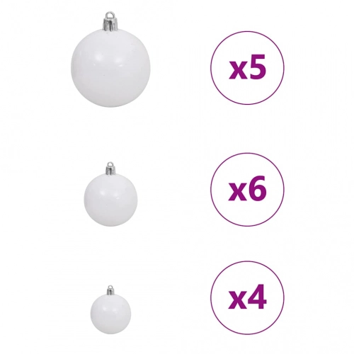 Ziemassvētku Eglīte Balts 120 Cm Pe Vidaxl