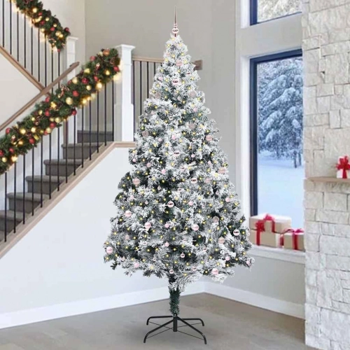 Ziemassvētku Eglīte Balts 300 Cm Pvc Vidaxl
