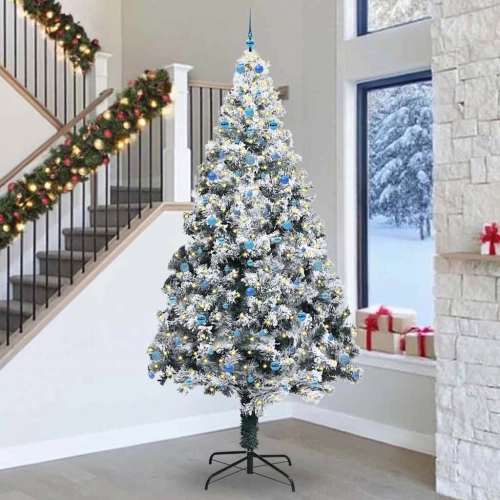 Ziemassvētku Eglīte Balts 300 Cm Pvc Vidaxl