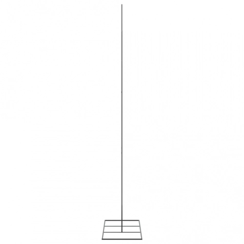 Ziemassvētku Eglīte, Metāls, Koka Pamatne, Melna, 210 Cm Vidaxl