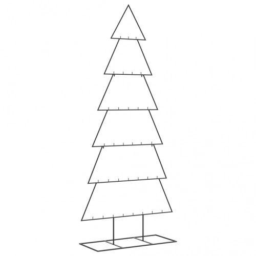 Ziemassvētku Eglīte, Metāls, Koka Pamatne, Melna, 210 Cm Vidaxl