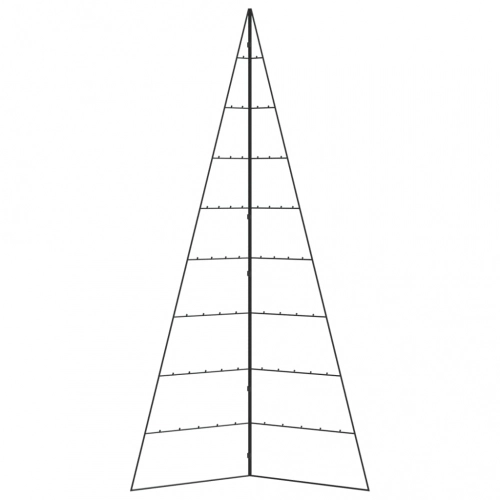 Ziemassvētku Eglīte, Metāls, Koka Pamatne, Melna, 210 Cm Vidaxl