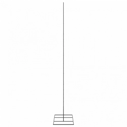 Ziemassvētku Eglīte, Metāls, Koka Pamatne, Melna, 210 Cm Vidaxl