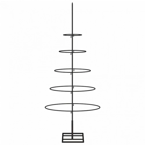 Ziemassvētku Eglīte, Metāls, Melna, 90 Cm Vidaxl
