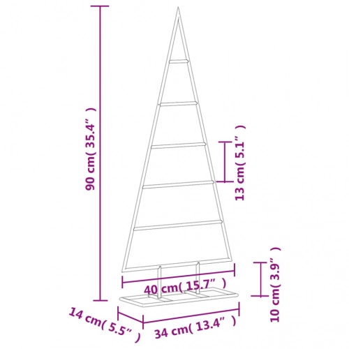 Ziemassvētku Eglīte, Metāls, Melna, 90 Cm Vidaxl