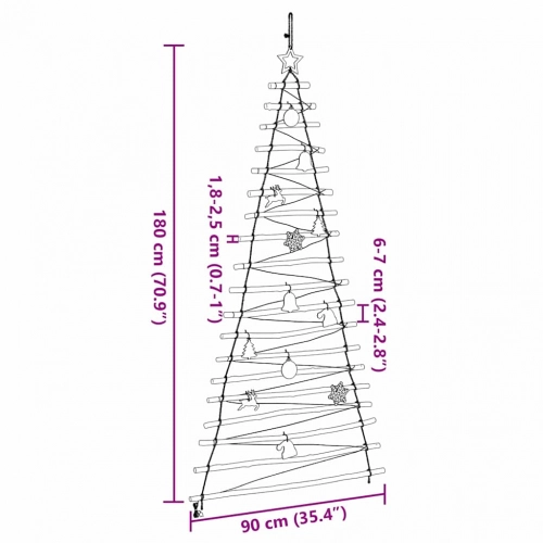 Ziemassvētku Eglīte Su 100 Led Dabiska 180 Cm Masīvkoka Osis Vidaxl