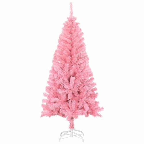 Ziemassvētku Eglīte Su 150 Led Ar Statīvu Rozā 120 Cm Pvc Vidaxl