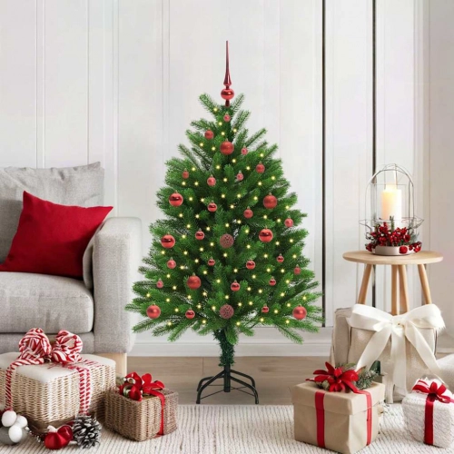 Ziemassvētku Eglīte Su 150 Led Ar Statīvu Zaļa 120 Cm Pe Vidaxl