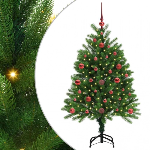 Ziemassvētku Eglīte Su 150 Led Ar Statīvu Zaļa 120 Cm Pe Vidaxl