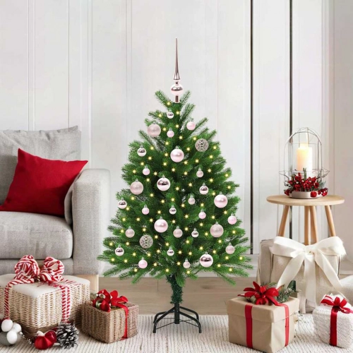 Ziemassvētku Eglīte Su 150 Led Ar Statīvu Zaļa 120 Cm Pe Vidaxl