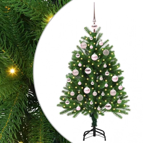 Ziemassvētku Eglīte Su 150 Led Ar Statīvu Zaļa 120 Cm Pe Vidaxl