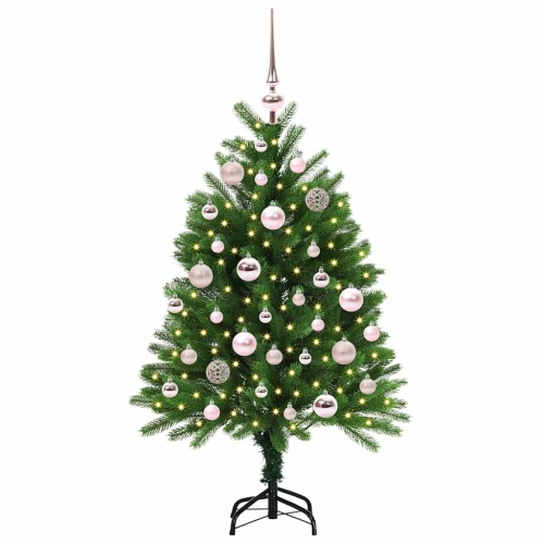 Ziemassvētku Eglīte Su 150 Led Ar Statīvu Zaļa 120 Cm Pe Vidaxl