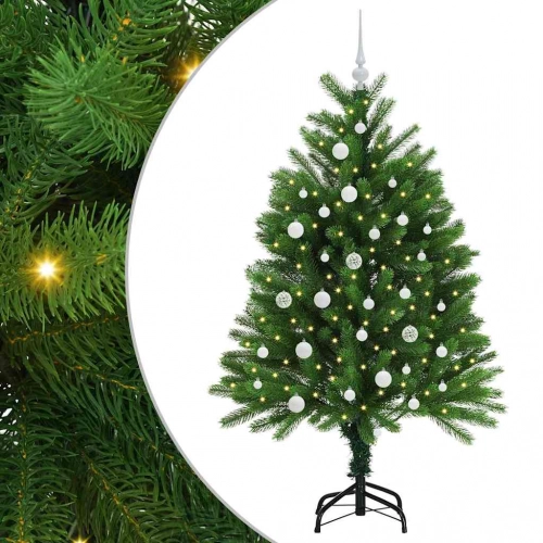Ziemassvētku Eglīte Su 150 Led Ar Statīvu Zaļa 120 Cm Pe Vidaxl