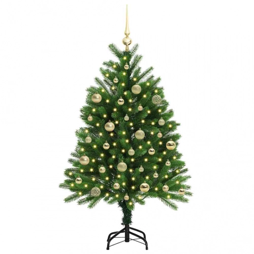 Ziemassvētku Eglīte Su 150 Led Ar Statīvu Zaļa 120 Cm Pe Vidaxl